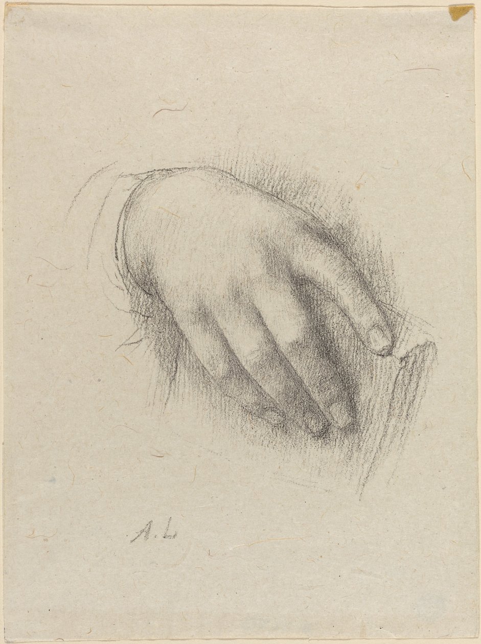 Taiteilijan tyttären käsi tekijältä Alphonse Legros