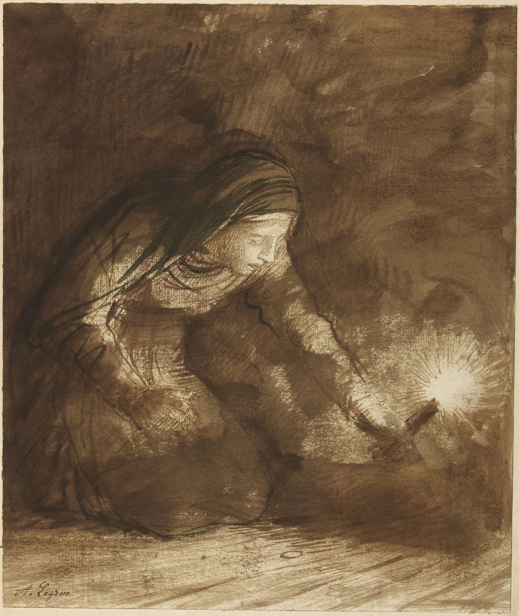Kadonnut hopeakappale tekijältä Alphonse Legros