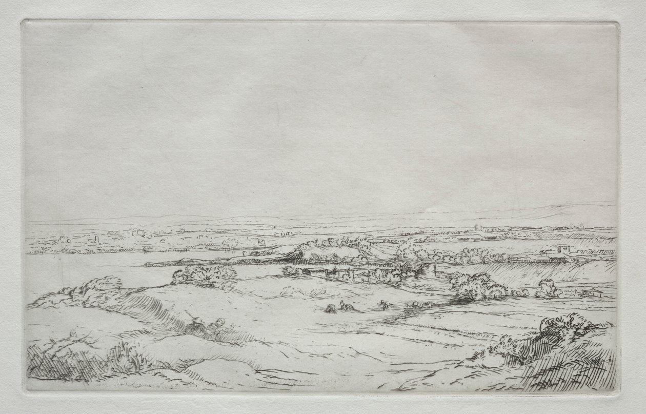Niitty lähellä järveä tekijältä Alphonse Legros