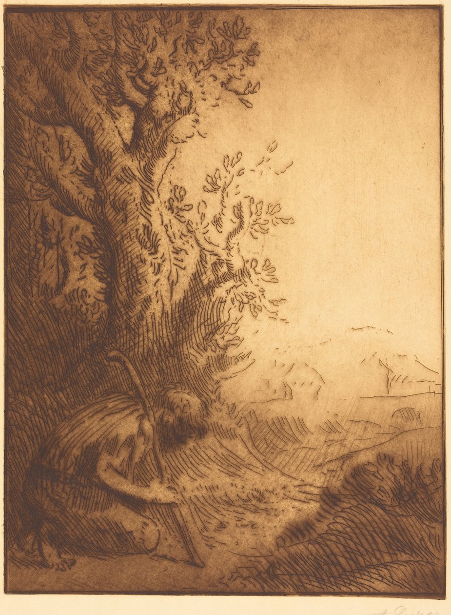 Tuhlaajapoika, 4. kuvalaatta tekijältä Alphonse Legros