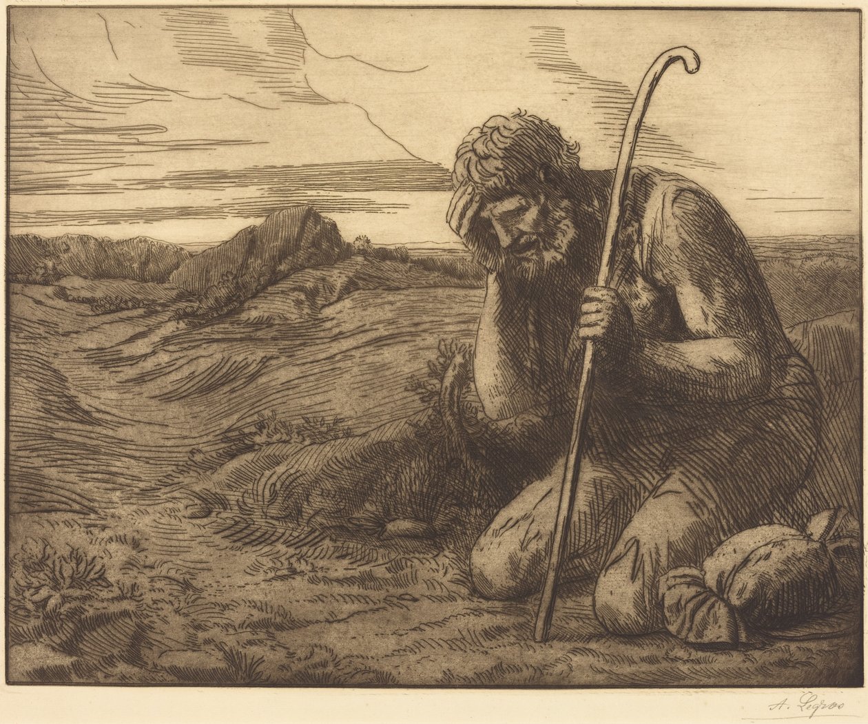 Tuhlaajapoika, 6. lehti tekijältä Alphonse Legros