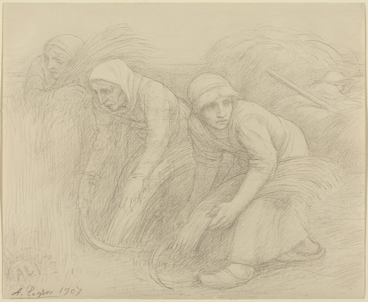 Sadonkorjaajat tekijältä Alphonse Legros