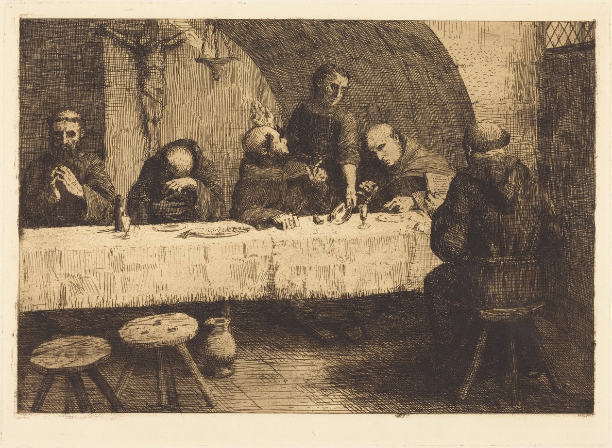 Ruokasali (Le refectoire) tekijältä Alphonse Legros