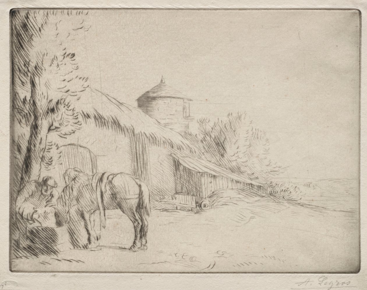 Kastelupaikka (2. lautanen) tekijältä Alphonse Legros