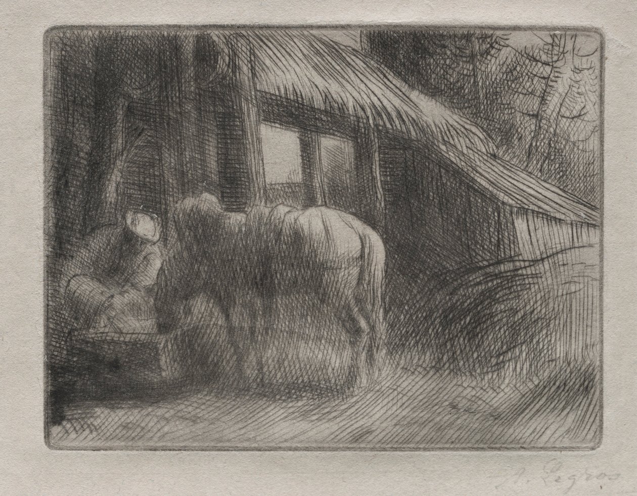Kastelupaikka 2. lautanen. tekijältä Alphonse Legros