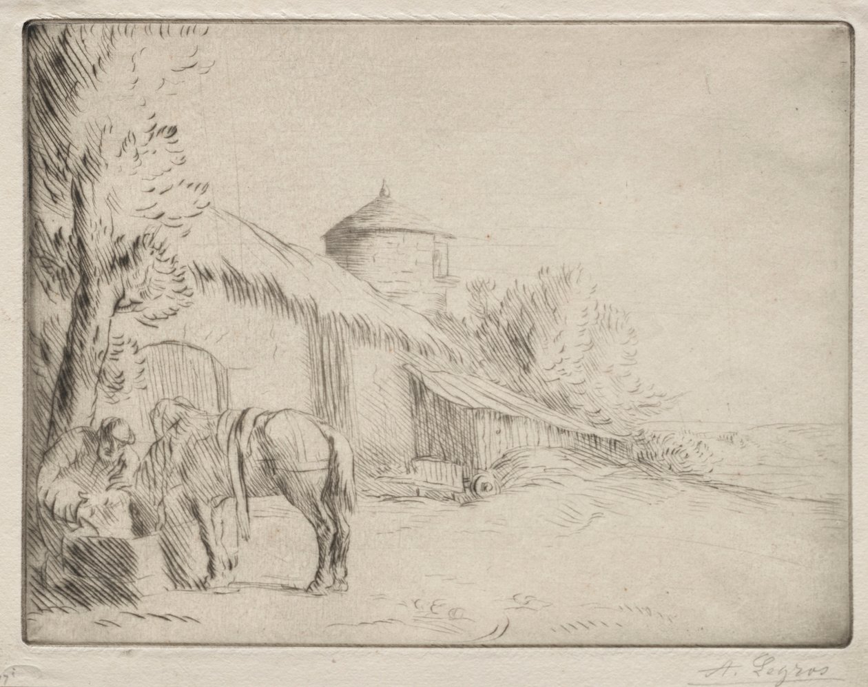 Kastelupaikka 2. lautanen. tekijältä Alphonse Legros