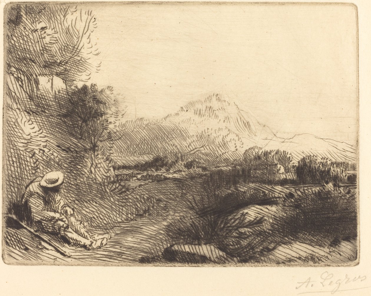 Matkustaja lepää tekijältä Alphonse Legros