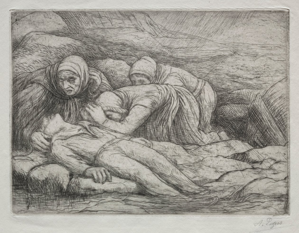Kuoleman voitto: Kuolema merimiesperheessä. tekijältä Alphonse Legros