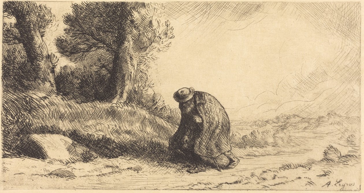 Kulkuri kulkee kujaa pitkin tekijältä Alphonse Legros