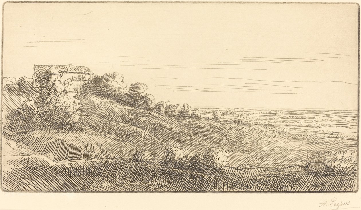 Veronnen laakso (La vallee de Veronne) tekijältä Alphonse Legros