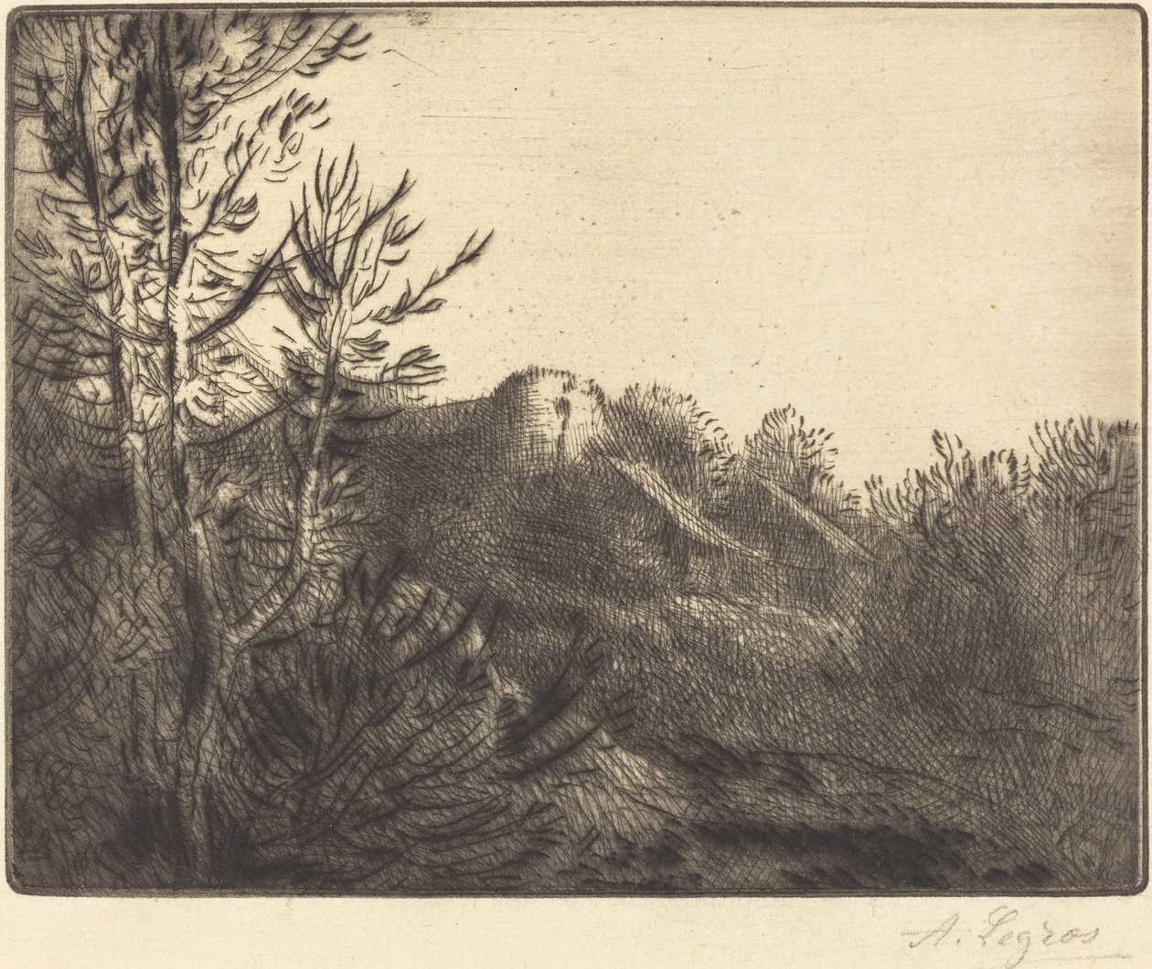 Näkymä maatilalle tekijältä Alphonse Legros