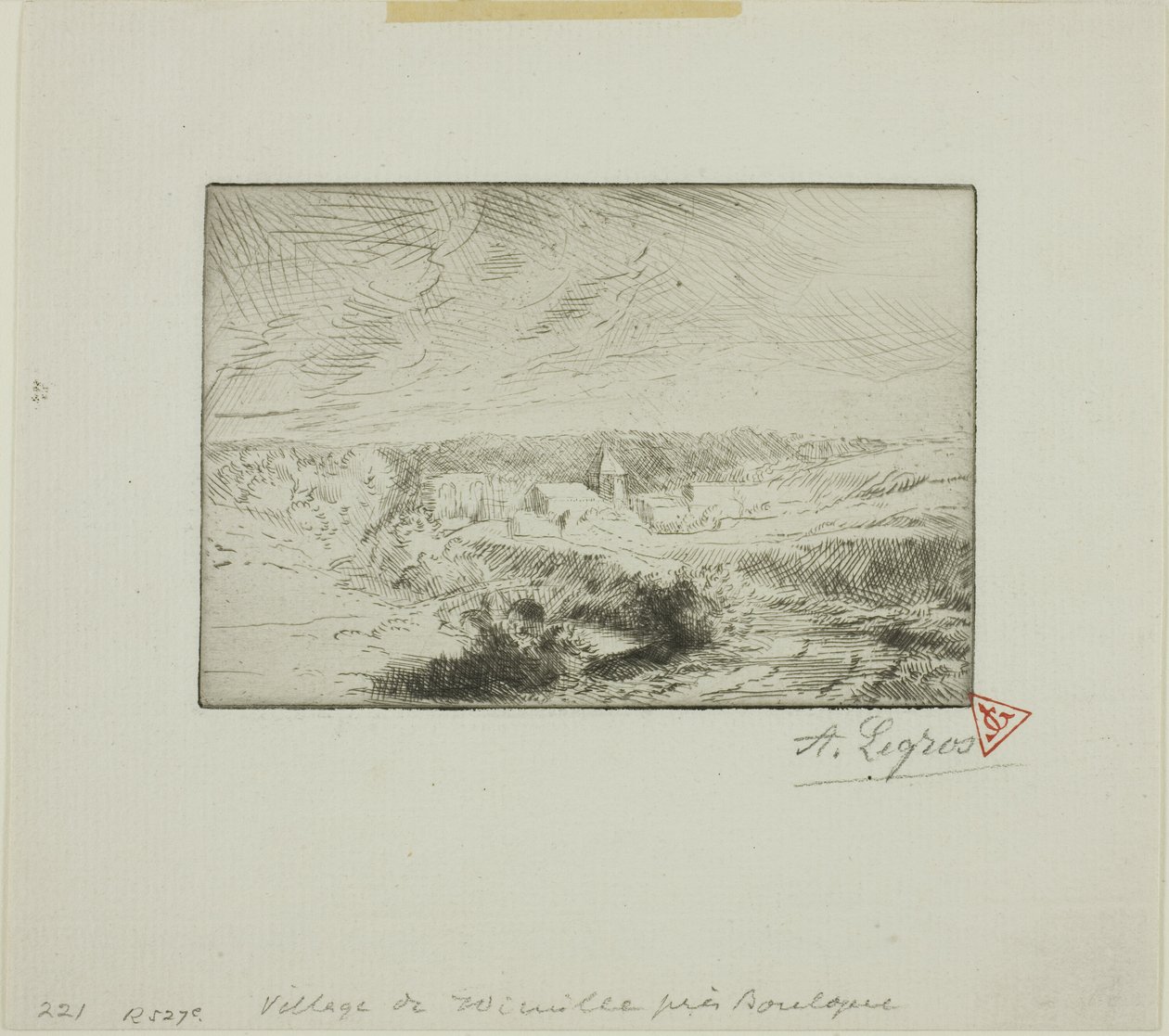 Wimillen kylä, lähellä Boulognea tekijältä Alphonse Legros