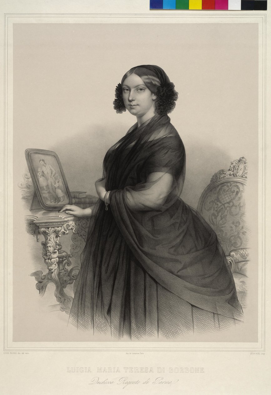 Ranskan prinsessa Louisa (litografia) tekijältä Alphonse Leon Noel