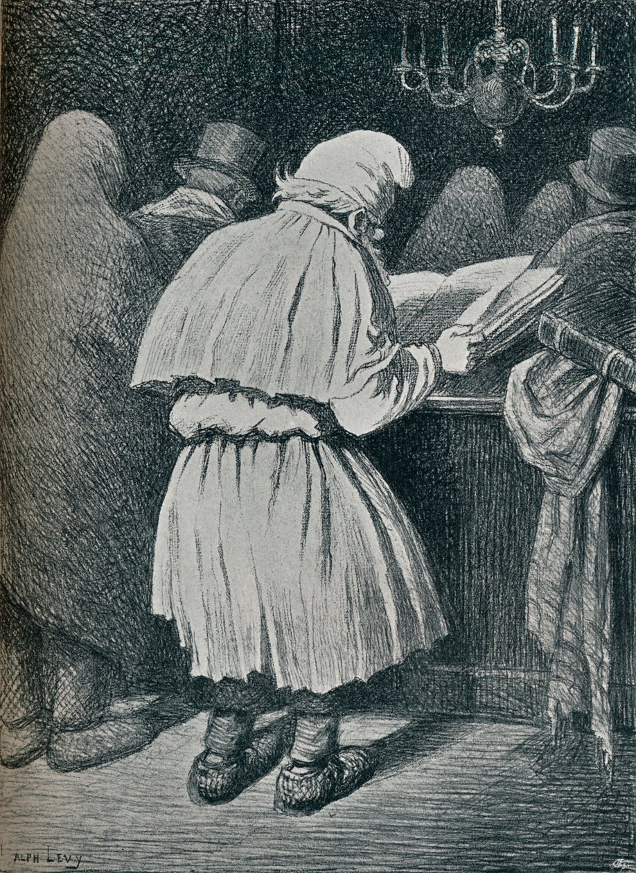 "Le Grand Pardon: Jom Kippur maaseudulla", 1800-luku tekijältä Alphonse Levy