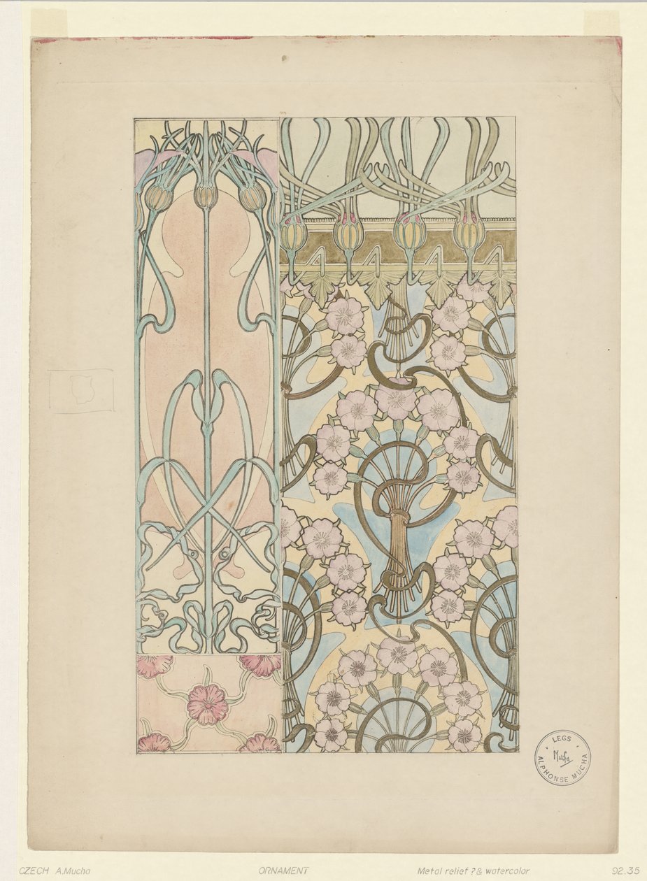 Ornamentti tekijältä Alphonse Mucha