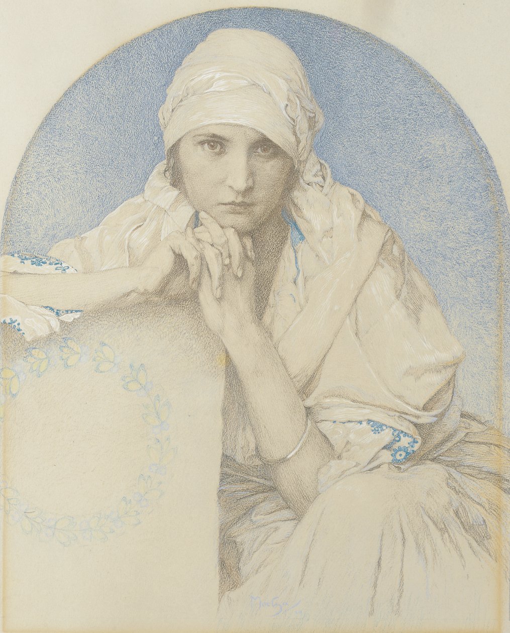 Jaroslavan muotokuva tekijältä Alphonse Mucha