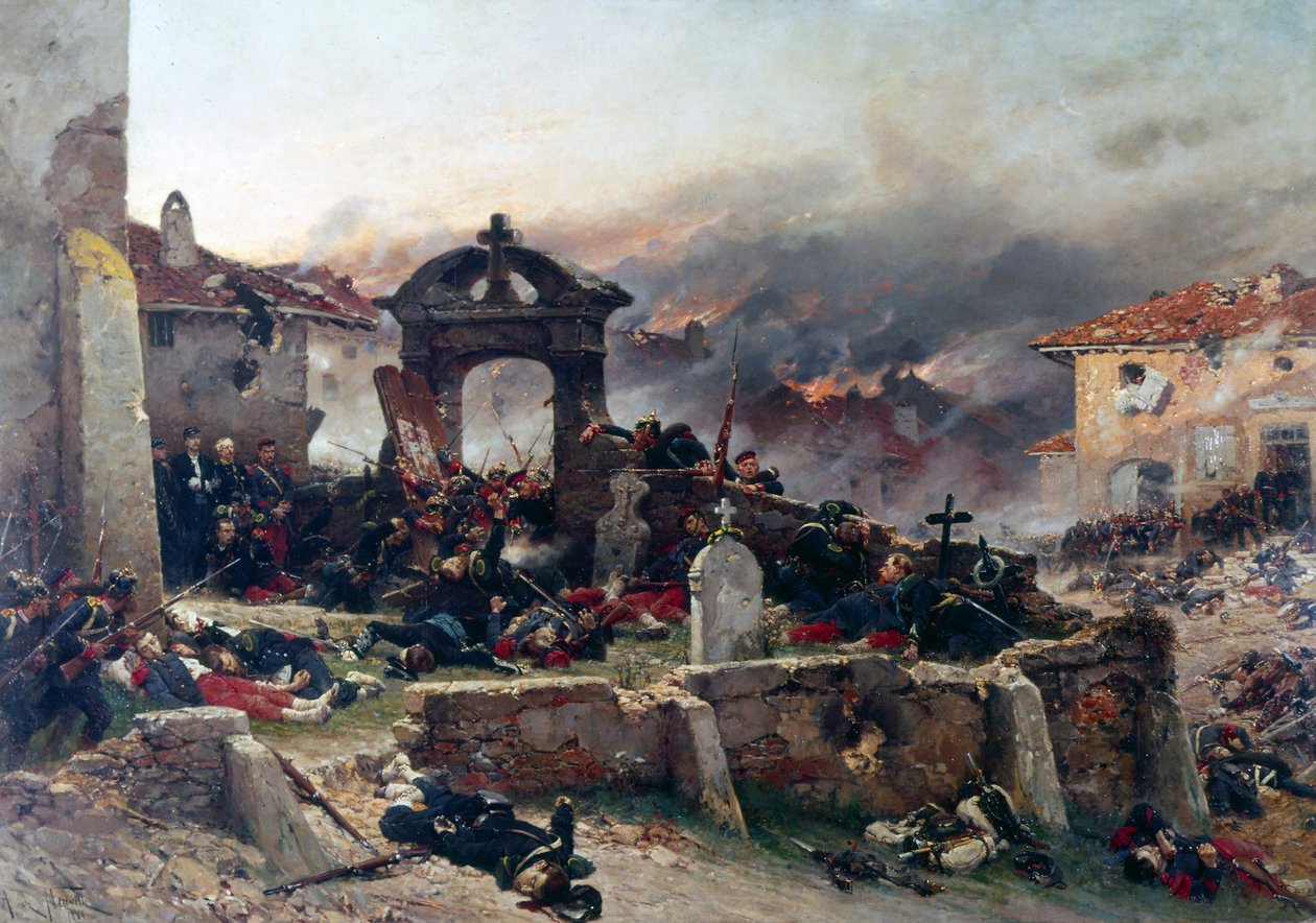 Neuville, Saint-Privatin hautausmaa tekijältä Alphonse Marie de Neuville