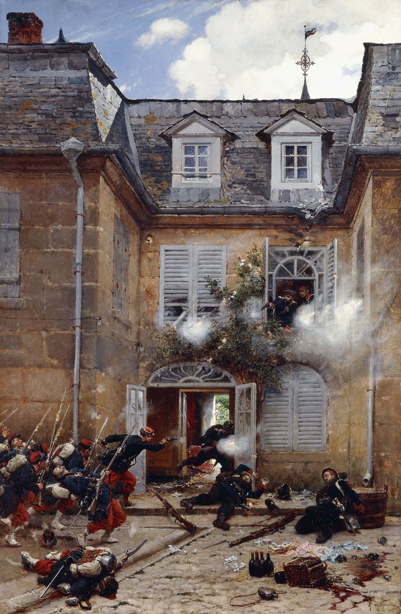 Yllätyshyökkäys, Metz, 1884 tekijältä Alphonse Marie de Neuville