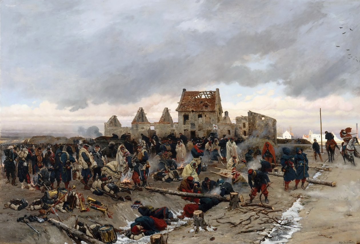 Bivouac Le Bourgetissa tekijältä Alphonse Marie de Neuville