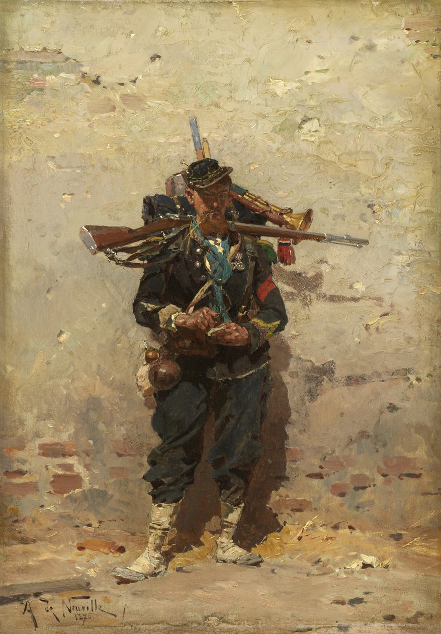 Kevyen jalkaväen Bugler, 1876 tekijältä Alphonse Marie de Neuville
