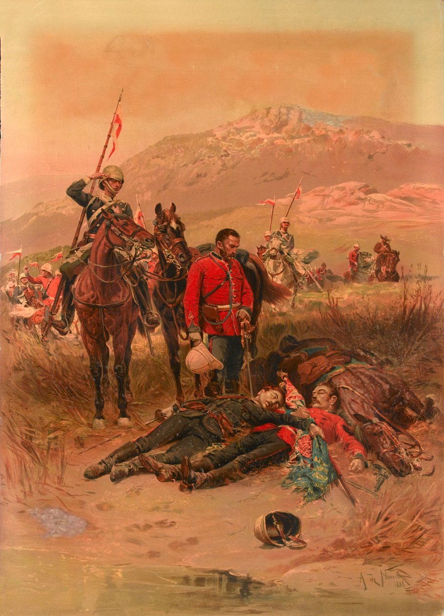 "Last Sleep of the Brave", Isandlwana, Zulu-sota tekijältä Alphonse Marie de Neuville