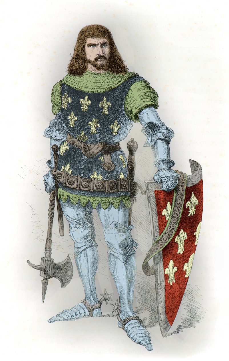 Muotokuva kuningas Johannes 2. hyvästä (kaiverrus) tekijältä Alphonse Marie de Neuville