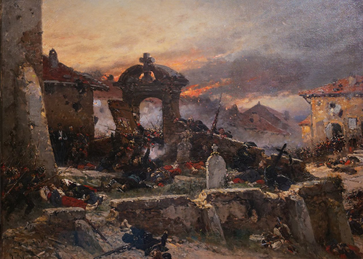 Saint-Privatin hautausmaa, 18. elokuuta 1870, 1881 tekijältä Alphonse Marie de Neuville