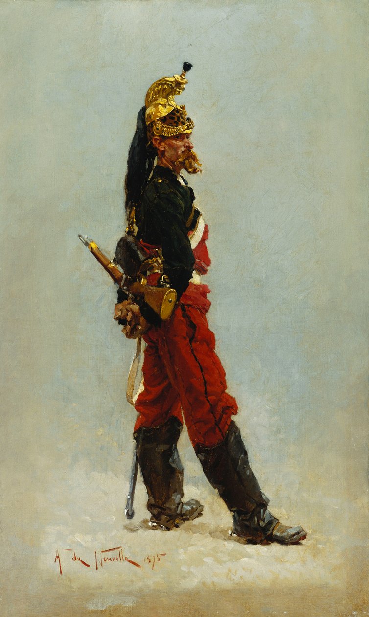 Un Dragon, 1875 tekijältä Alphonse Marie de Neuville