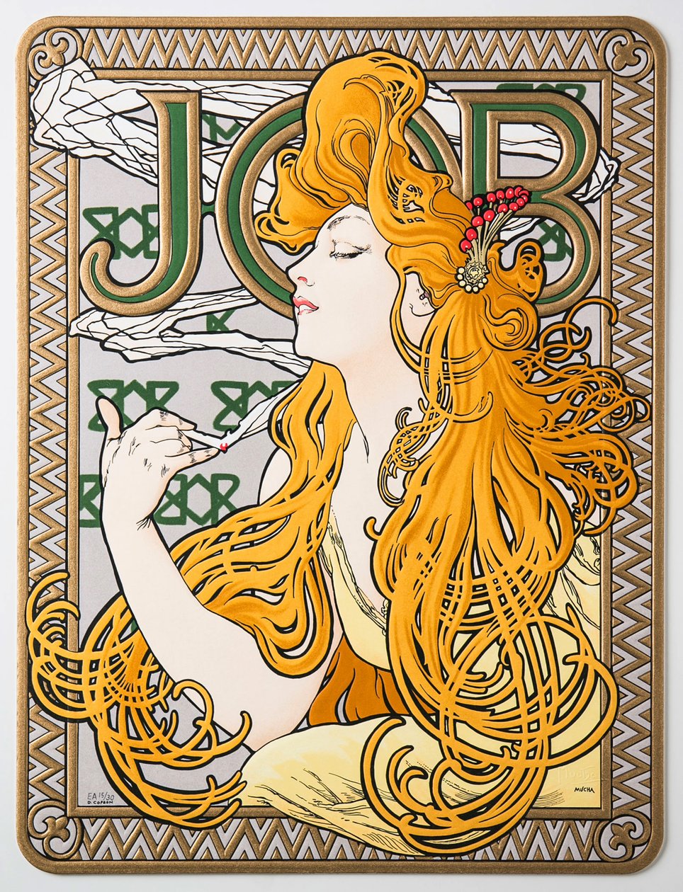 Mainosjuliste pehmopaperityöpaikalle, 1897. tekijältä Alphonse Mucha
