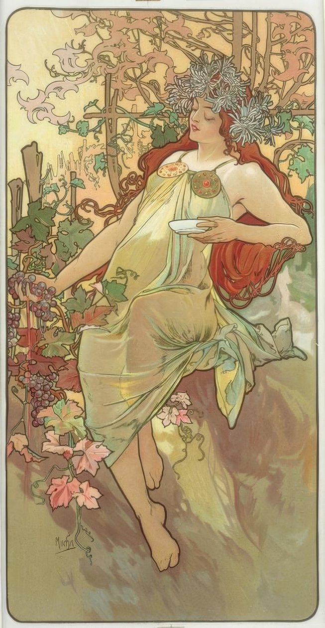 Automne tekijältä Alphonse Mucha