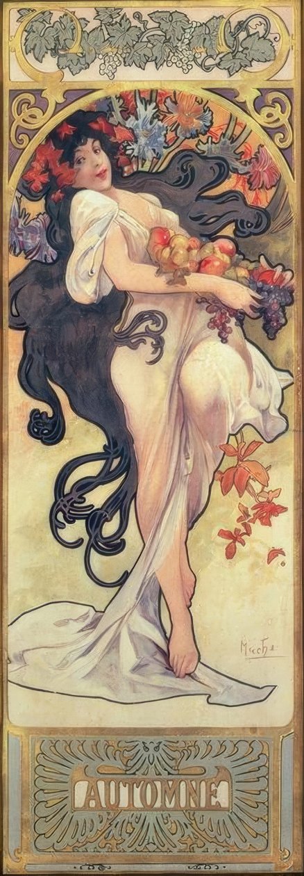 Syksy tekijältä Alphonse Mucha
