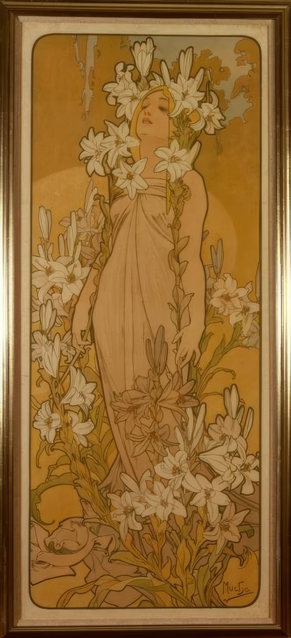Kuole Lilie tekijältä Alphonse Mucha