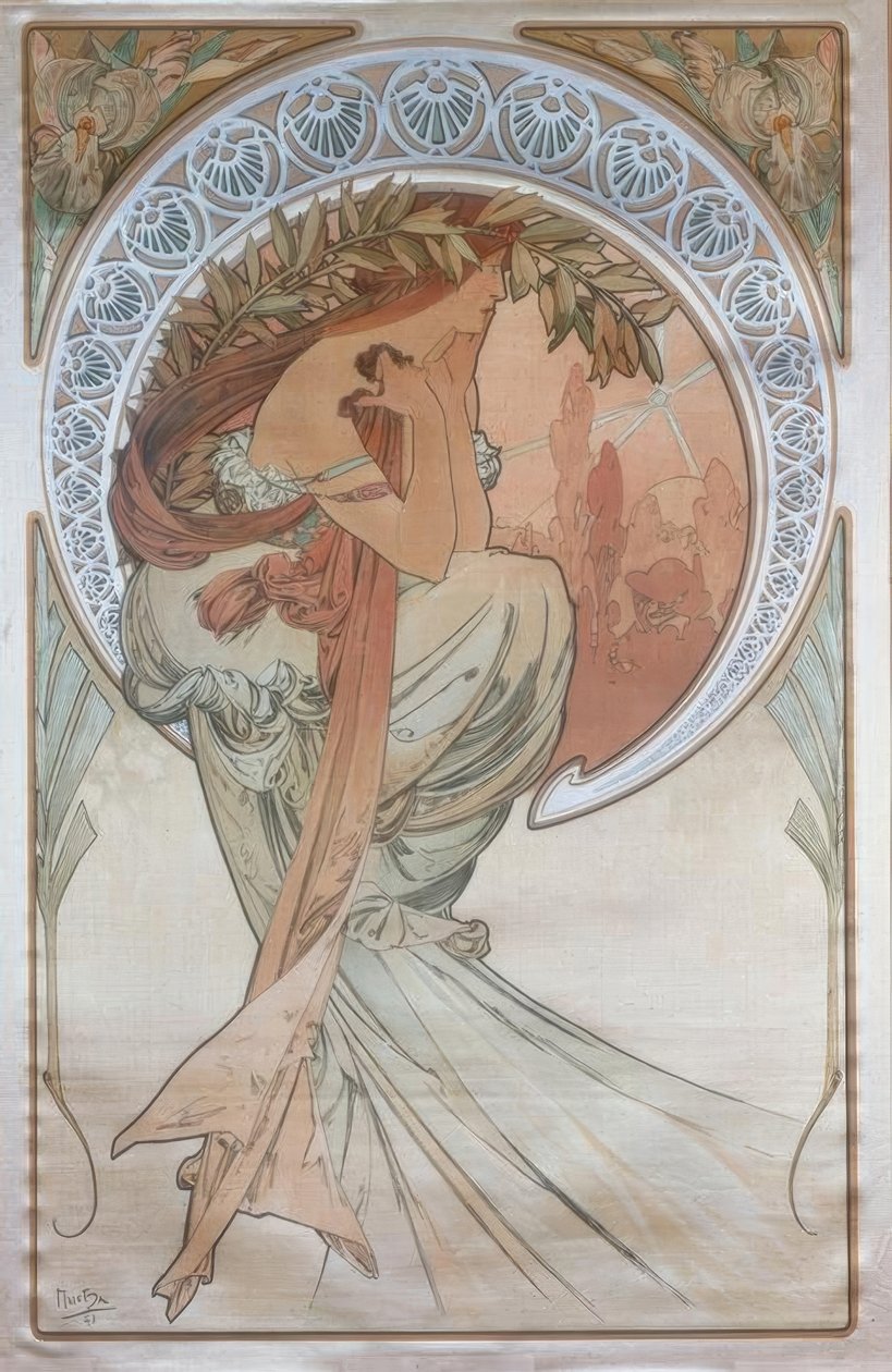 Die Poesie tekijältä Alphonse Mucha
