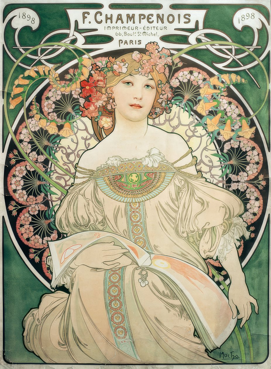 F. Champenois / Tulostin - Kustantaja tekijältä Alphonse Mucha