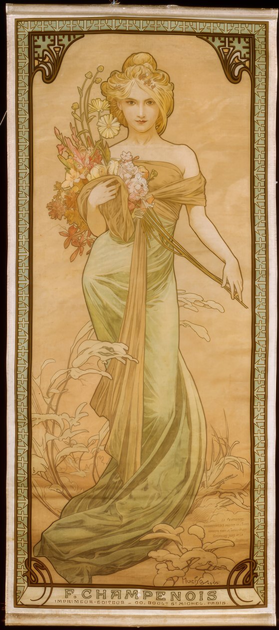 Le Printemps tekijältä Alphonse Mucha