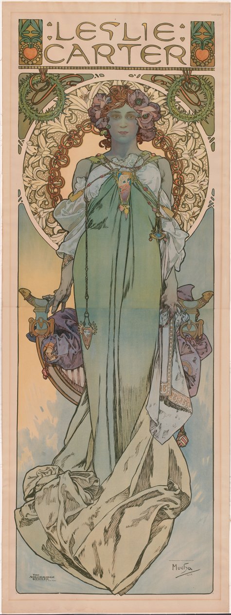 Leslie Carter tekijältä Alphonse Mucha