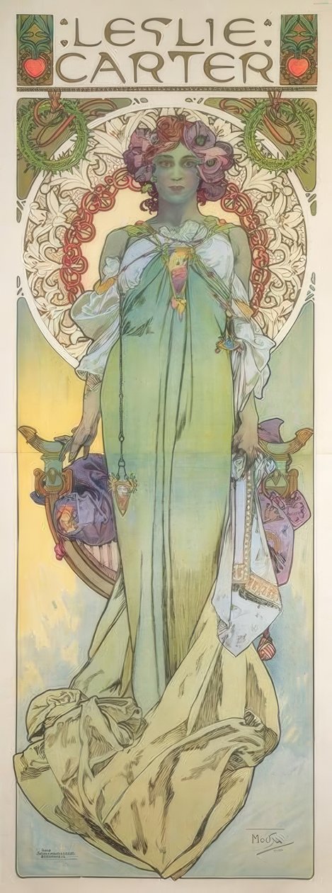 Leslie Carter tekijältä Alphonse Mucha