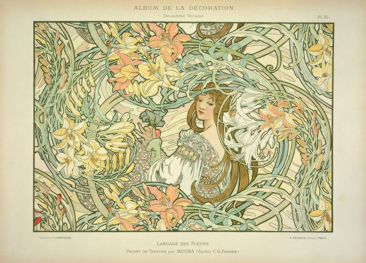 Lilie tekijältä Alphonse Mucha