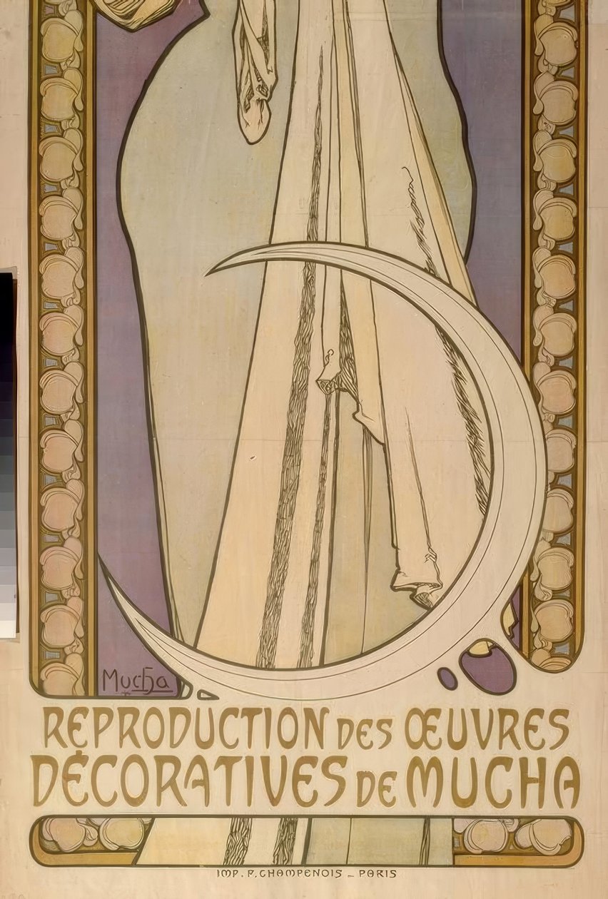 Lygie – Reproduction des oeuvres déco- ratives de Mucha tekijältä Alphonse Mucha