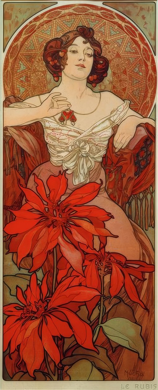 Rubin tekijältä Alphonse Mucha