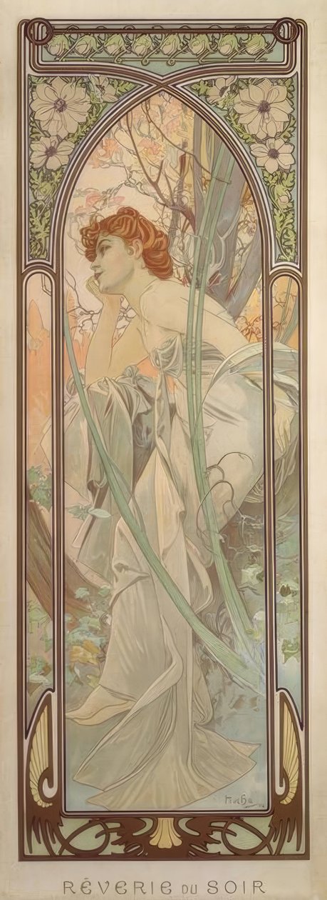 Illan haaveilu tekijältä Alphonse Mucha