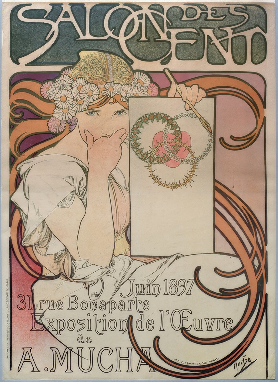 Salon des Cent tekijältä Alphonse Mucha