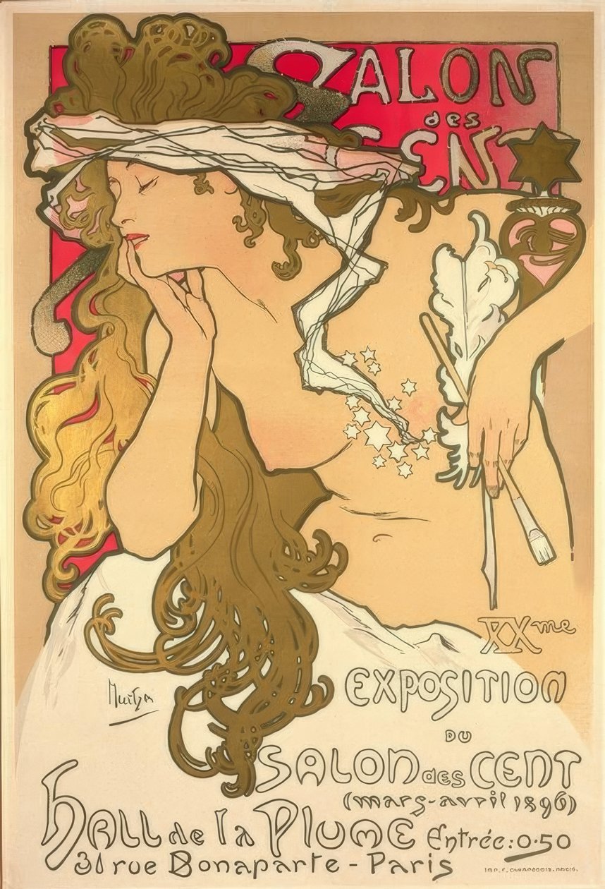 Salon des Cent tekijältä Alphonse Mucha