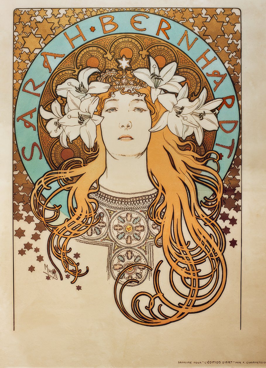 Sarah Bernhardt tekijältä Alphonse Mucha