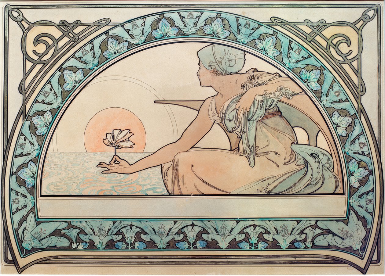 Seerose tekijältä Alphonse Mucha