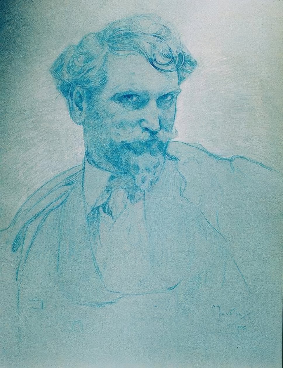 Selbstporträt tekijältä Alphonse Mucha