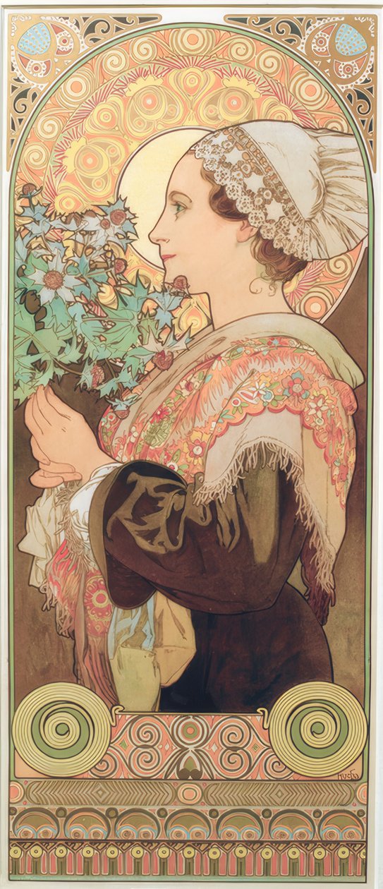 Silberdistel tekijältä Alphonse Mucha