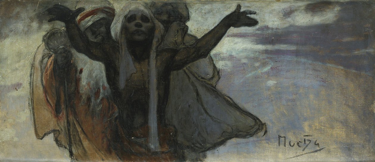 Slav Epic -tutkimus tekijältä Alphonse Mucha