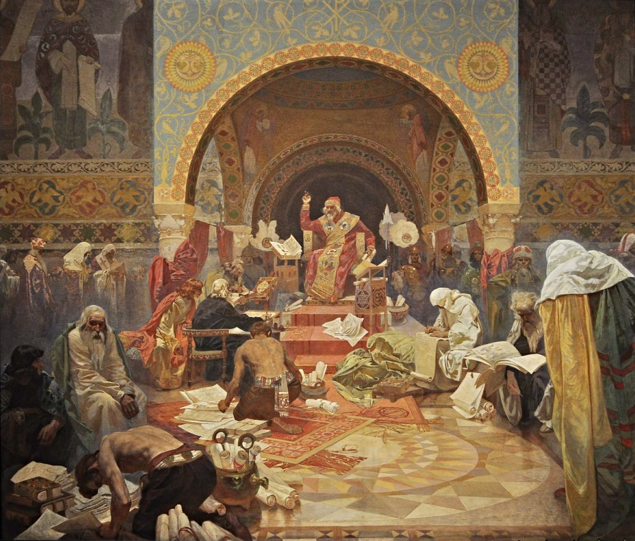 Bulgarian tsaari Simeon Sykli Slaavilainen eepos tekijältä Alphonse Mucha
