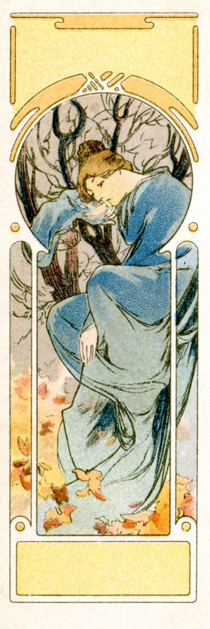 "Talvi", 1900 tekijältä Alphonse Mucha
